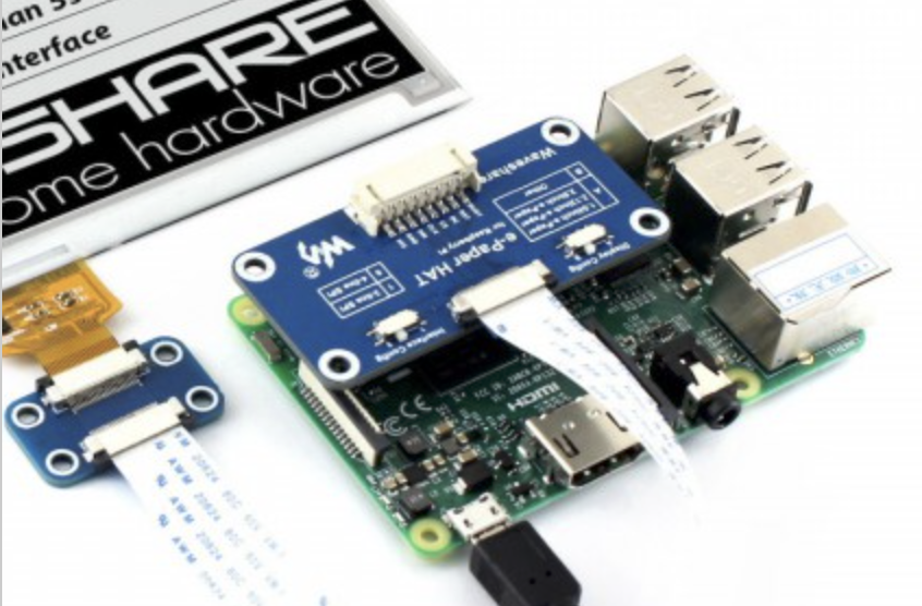How to make a Waveshare 6” ePaper display work with Raspberry Pi using  Python 