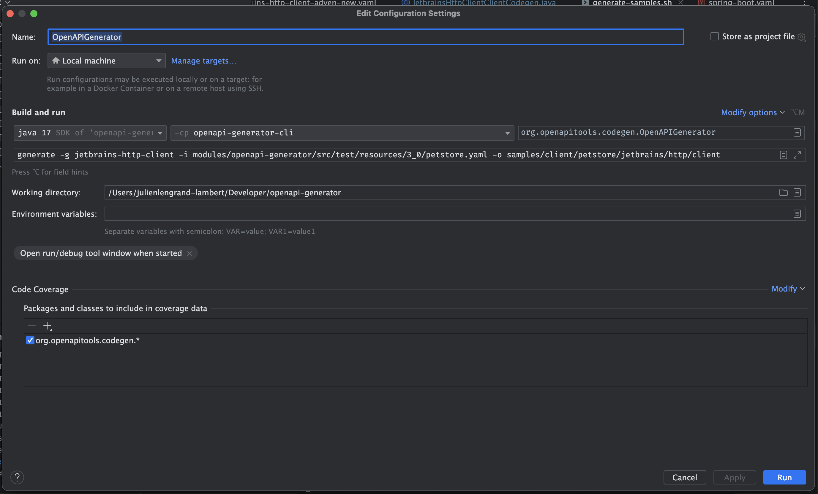 Getting started with OpenAPI Generators : tips and tricks